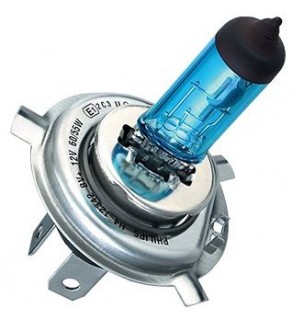 LIGHT BULB SET Η4 12V DIAMOND VISION BLUE