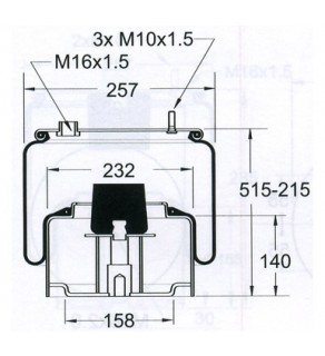 AIR SPRING DAF F95 BUS