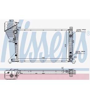 Radiator, engine cooling MS SPRINTER 