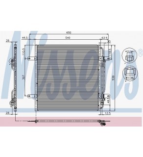 Condenser A/C MS ATEGO NISSENS