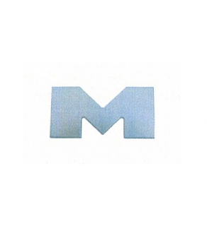 SILVER LETTER M 463-464