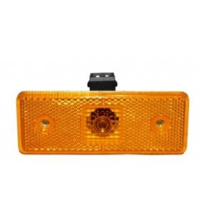 ΦΛΑΣ ΤΕΤΡΑΓΩΝΟ ΠΟΡΤΟΚΑΛΙ ΜΕ ΜΠΡΙΖΑ 110 * 42mm 24V3W MERCEDES ACTROS 
