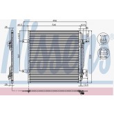 Condenser A/C MS ATEGO NISSENS