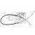 Cable, parking brake M-S FEBI.